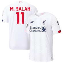 Load image into Gallery viewer, Mohamed Salah Liverpool New Balance 2019/20 Away Player Jersey – White