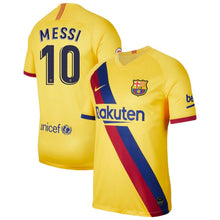 Load image into Gallery viewer, Lionel Messi Barcelona 2019/20 Away Stadium Player Jersey – Yellow