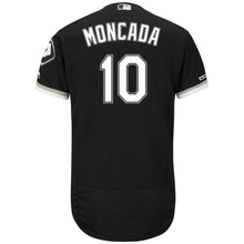 Load image into Gallery viewer, Yoan Moncada Chicago White Sox Majestic Alternate Flex Base Collection Player Jersey – Black/White