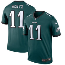 Load image into Gallery viewer, Carson Wentz Philadelphia Eagles Nike Legend Jersey - Green