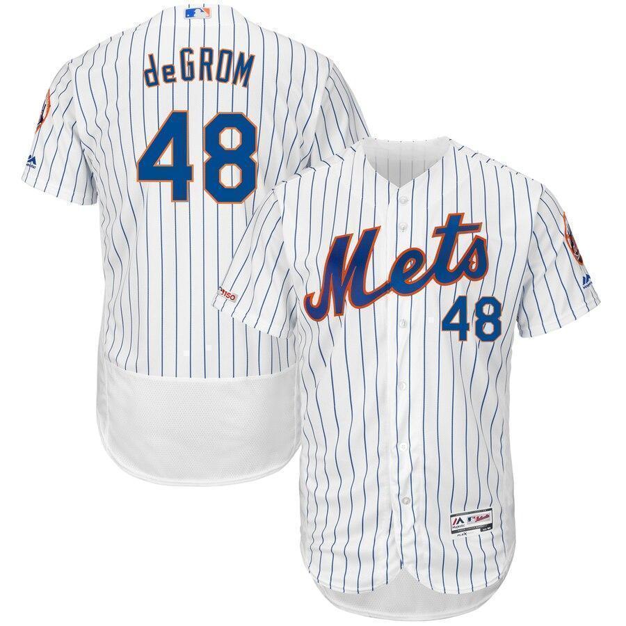Men's New York Mets Jacob deGrom Majestic White Home Cool Base