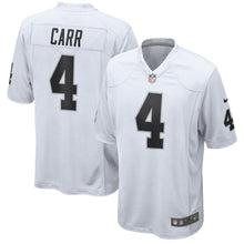 Load image into Gallery viewer, Derek Carr Oakland Raiders Nike Game Jersey - White